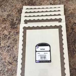 5 Sets 25 Pack of Certificates Award Metallic Gold Laser, Inkjet, Copier 24/60lb